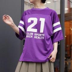 美品 INSCRIRE Pigment Print Football Tee