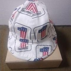 80s90s ハーレーダビッドソンNo1ハット USA製 ヴィンテージ総柄