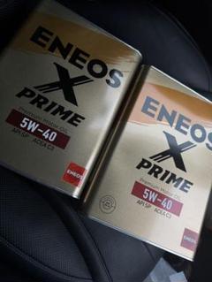 ENEOS X PRIME 5W-40 エンジンオイル 4L✖️２ - メルカリ