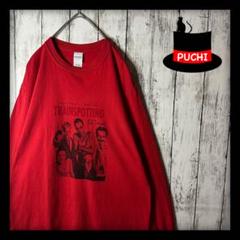 【ギルダン☆ムービーtシャツ☆トレインスポッティング】ロンT☆赤　M〜L
