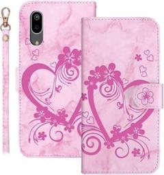 Ailisi Xperia AceII docomo ケース 手帳 ピンク 花柄