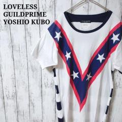ラブレス　ギルドプライム　ヨシオクボ　Tシャツ カットソー　半袖　コラボ　白　星