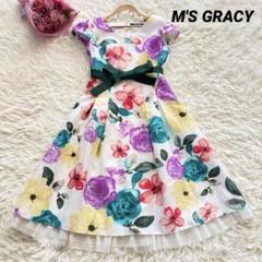 M'S GRACY カラフルフラワードレスワンピース カタログ掲載 花柄 36