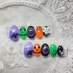 【現品のみ】ディズニー ハロウィン コウモリ ネイルチップのサムネイル