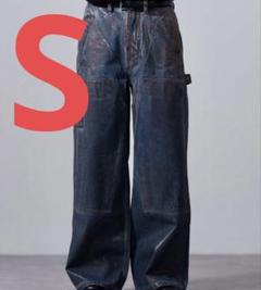 CLEL 特殊加工ダブルニーデニムパンツ - メルカリ