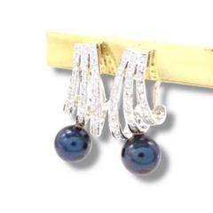 ポンテヴェキオ ダイヤ 0.38ct ピアス パール 750 WG 3684