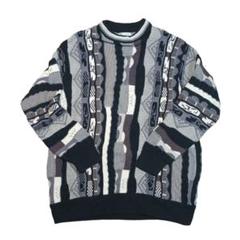 ZARA 完売品 3Dニット セーター 菅田将暉 オシャレ古着 総柄