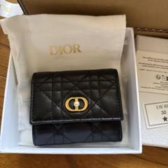 Dior Jolie Hibiscus ウォレット キルティング 三つ折り財布