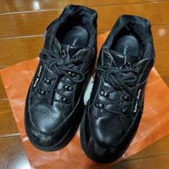 [美品]Naked Wolfe ネイキッドエルフ厚底スニーカー　レザー　ブラック Naked Wolfe(ネイキッドウルフ) スニーカー(レディース) - 海外