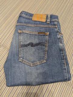 NudieJeans スキニーデニム スキニーリン リペア加工　W31 L30