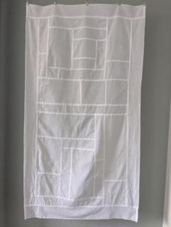さらしパッチワーク　ポシャギ風　手縫い　綿100% 約66cm x 約118cm