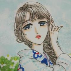 手描き イラスト オリジナル 原画 アナログ