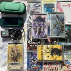 美品 PSP3000 本体 グリーン 4GBまとめ売り ペルソナ 大航海時代