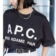 週末お値下げ【美品】A.P.C. イエナ別注　ビッグロゴTシャツ 追加2》【A.P.C./アー・ペー・セー】別注 ビッグ ロゴ Tシャツ