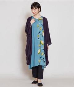 【倭物やカヤ】葵ワンピース＆羽織りセット UVカット加工／チャイハネ
