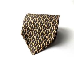 1035 GUCCI グッチ　ネクタイ　総柄　茶色