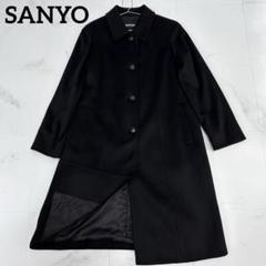 SANYO カシミヤステンカラーコート 黒 XLサイズ Rain Wool＞チェスターコート(コート)｜SANYOCOAT(サンヨー