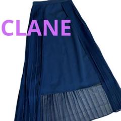 CLANE クラネ　チュールレイヤードプリーツロングスカート　ブラック　未使用