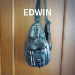 EDWIN ダークブラウン スリングバッグ