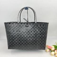 人気商品プラかご V129 ハンドメイド PPバンド 買い物バッグ 大量収納