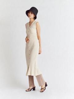 SNIDEL ORGANICSナローニットワンピース