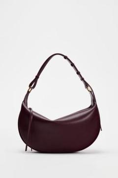 ☆ドイツ発*ZARA*新作*メタルハンドルオーヴァルバッグ/BROWN☆ メタルハンドル付きオーバルバッグ - ブラウン | ZARA Japan / 日本