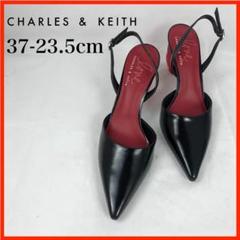 CHARLES & KEITH*ハートヒールパンプス*23.5cm*O3277