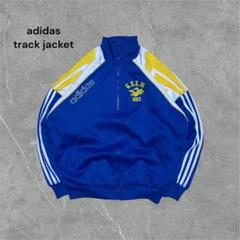 80s adidas トラックジャケット 刺繍ロゴ スポーツクラブ 万国旗タグ