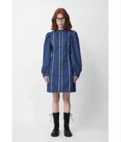 【値下げ】moussy CUT OFF FRILL DENIM ganniのサムネイル