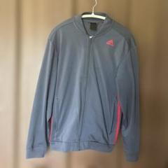 お値下げ。adidas ジップアップジャケット グレー 赤