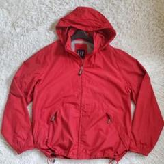 美品 old GAP マウンテンパーカー ナイロンジャケット 紺タグ M レッド