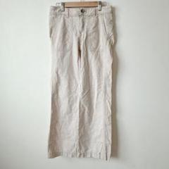 Pilcro リネンパンツ 麻52% ベージュ ボトムス カジュアルパンツ