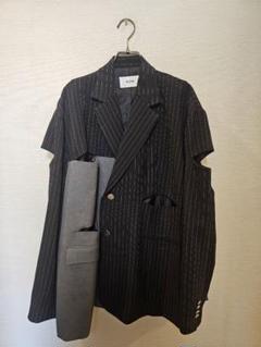 【seyto】ブロッキングカットアウトセミダブルテーラードジャケット　サイズ2 seyto（セイト）の「Blocking cut out semi double tailored