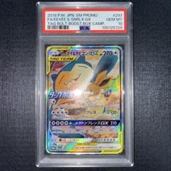 イーブイ&カビゴンGX プロモ、タッグボルト PSA10 2連番