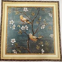 鳥の花の香り 刺繍 クロスステッチキット 図案印刷 初心者向け