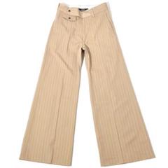 STRIPE FLARE SLACKS【BLACK】 | SHIKITARI