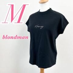 blondman ブラック 半袖カットソー Mサイズ　コットン　カジュアルコーデ