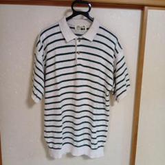 TAZU collection ポロシャツ 2L ストライプ　麻混のサムネイル