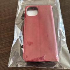 ABIGAS 手帳型 iPhone15plusケース深みのある赤 ストラップ付き