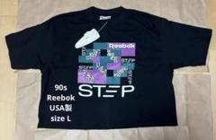 ★未使用品★ 90s Reebok リーボック Tシャツ USA製 黒　L