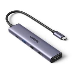 ハブ 5-IN-1 HDMI 出力USB ハブ Type-C PD急速充電