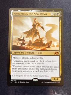 【mtg】新たな夜明け、ケトラモーズ 英語版ボーダーレスFoil ファーストプレイス・Foil】(549)□ボーダーレス□《新たな