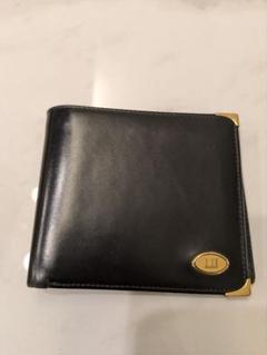 dunhill 黒 二つ折り財布