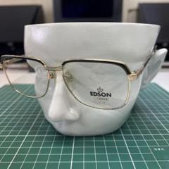ヴィンテージ EDSON メタルブローライン メガネフレーム チタン