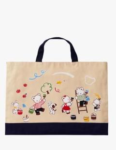 ⭐︎新品未使用⭐︎ファミリア　レッスンバッグ　トートバッグ 新品 ファミリア familiar トートバッグ レッスンバッグ 赤 刺繍