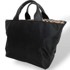 【極美品】バーバリーブルーレーベル A4　トートバッグ　大容量　キャンバス STYLEBLOCK トートバッグ バッグ キャンバス 帆布 布 A4 無地