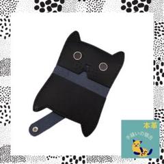 本革 二つ折り【カードケース／名刺ケース】名刺入れ 猫 ねこ 定期入れ カード