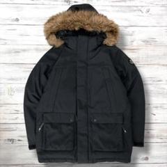 THE NORTH FACE ダウンジャケット ワッペンロゴ 黒 M 0876