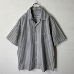 Steven Alan オープンカラーシャツ XL 日本製 ストライプ コットンのサムネイル