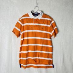 Polo Ralph Lauren ラガーポロシャツ 半袖 オレンジ ボーダー